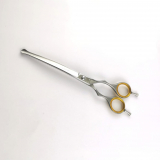 Gebogene Pudelschere mit Knopf - dr-raven poodle swing in 7,5 Zoll - rostfrei