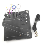 Scherentasche für 6 größere Scheren - Kunstleder - mit Gurt - 19 cm x 17 cm