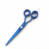 Hundeschere blue Color - 6 Zoll - 56 Gramm - mit goßem Daumen - Fingerring