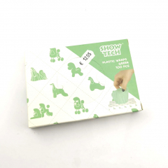 Show Tech Kunststoff Wraps Grün (15x30cm) - 100 Stück - Plastic Folien - Yorkshire Terrier